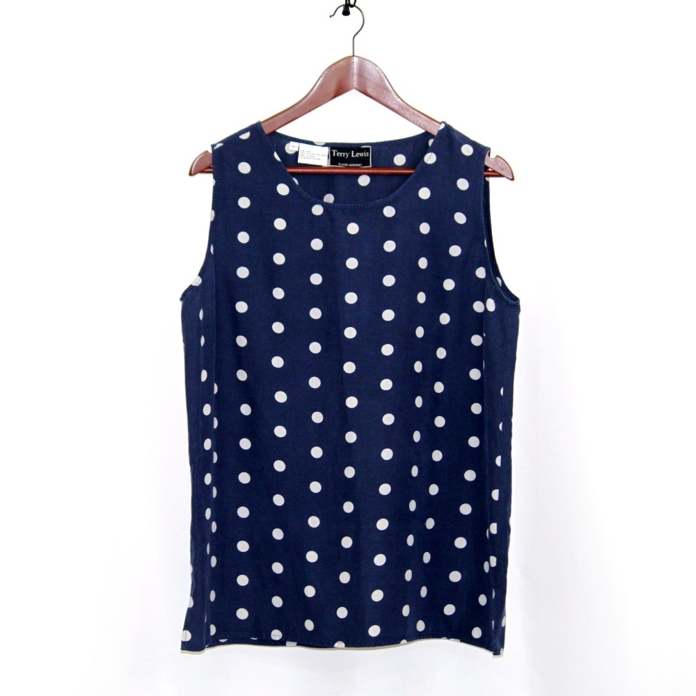 Terry Lewis Classic Luxuries Silk Sleeveless Top L